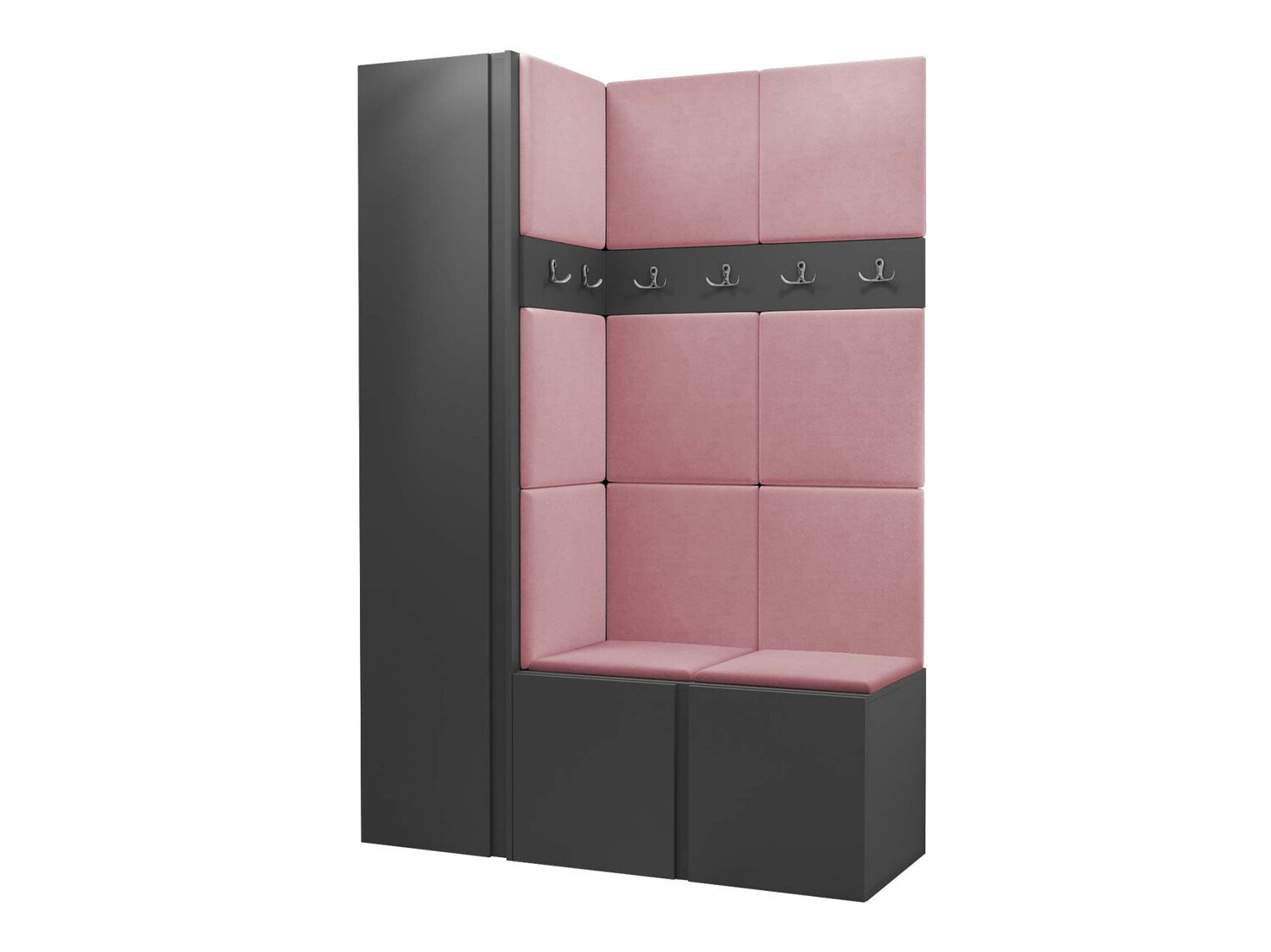 Set za hodnik Hartford 471 (Grafit)