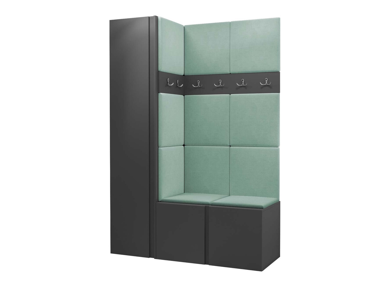 Set za hodnik Hartford 471 (Grafit)