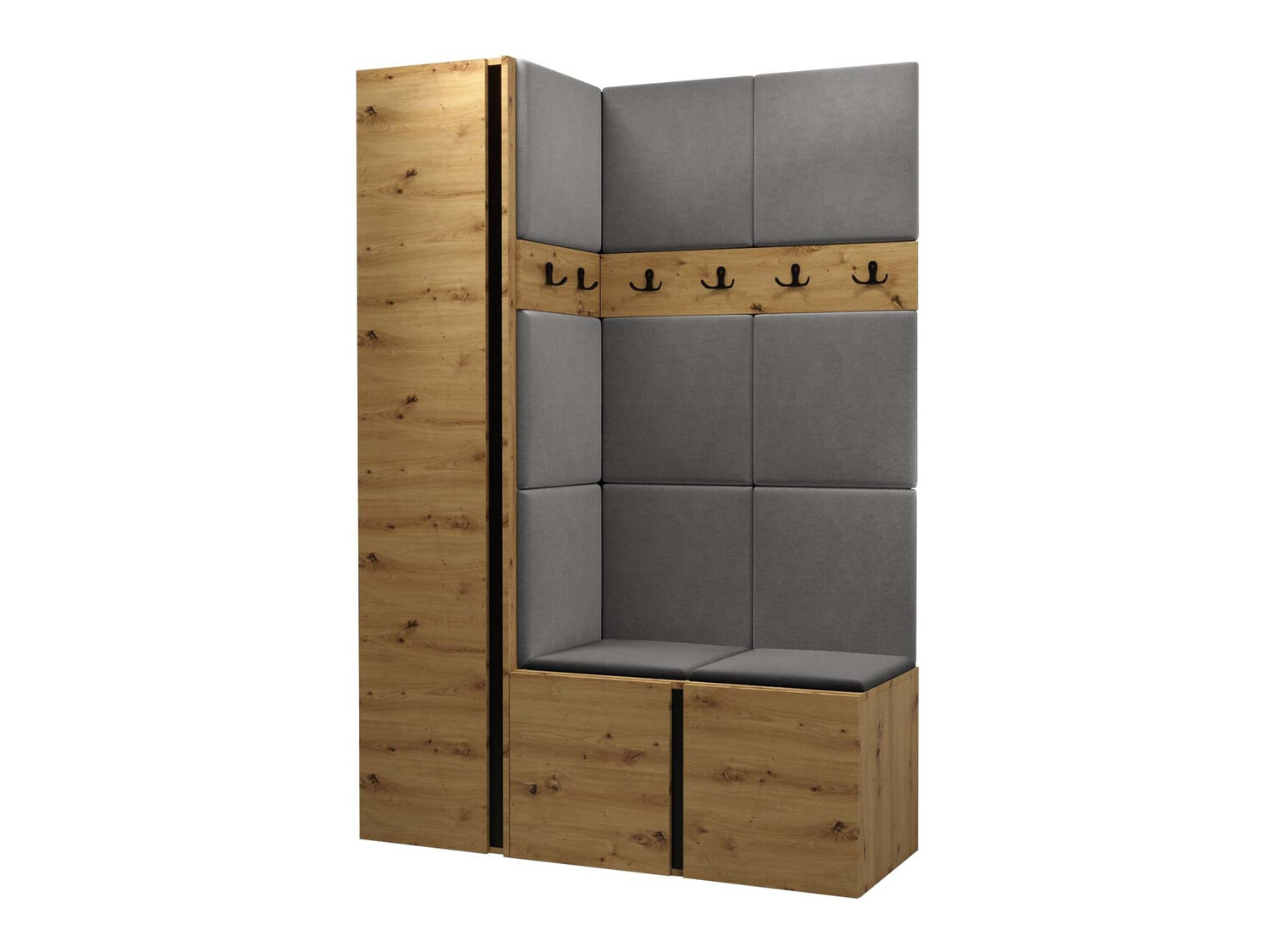 Set za hodnik Pinis IX (Hrast Artisan)