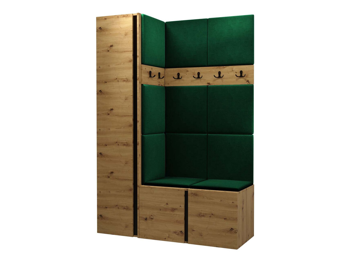 Set za hodnik Pinis IX (Hrast Artisan)