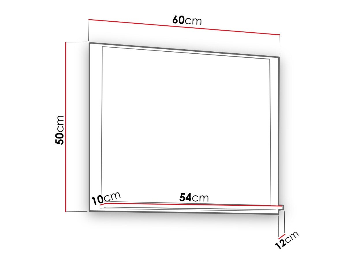Kupaonsko ogledalo Baltesi 119 (Hrast Artisan)