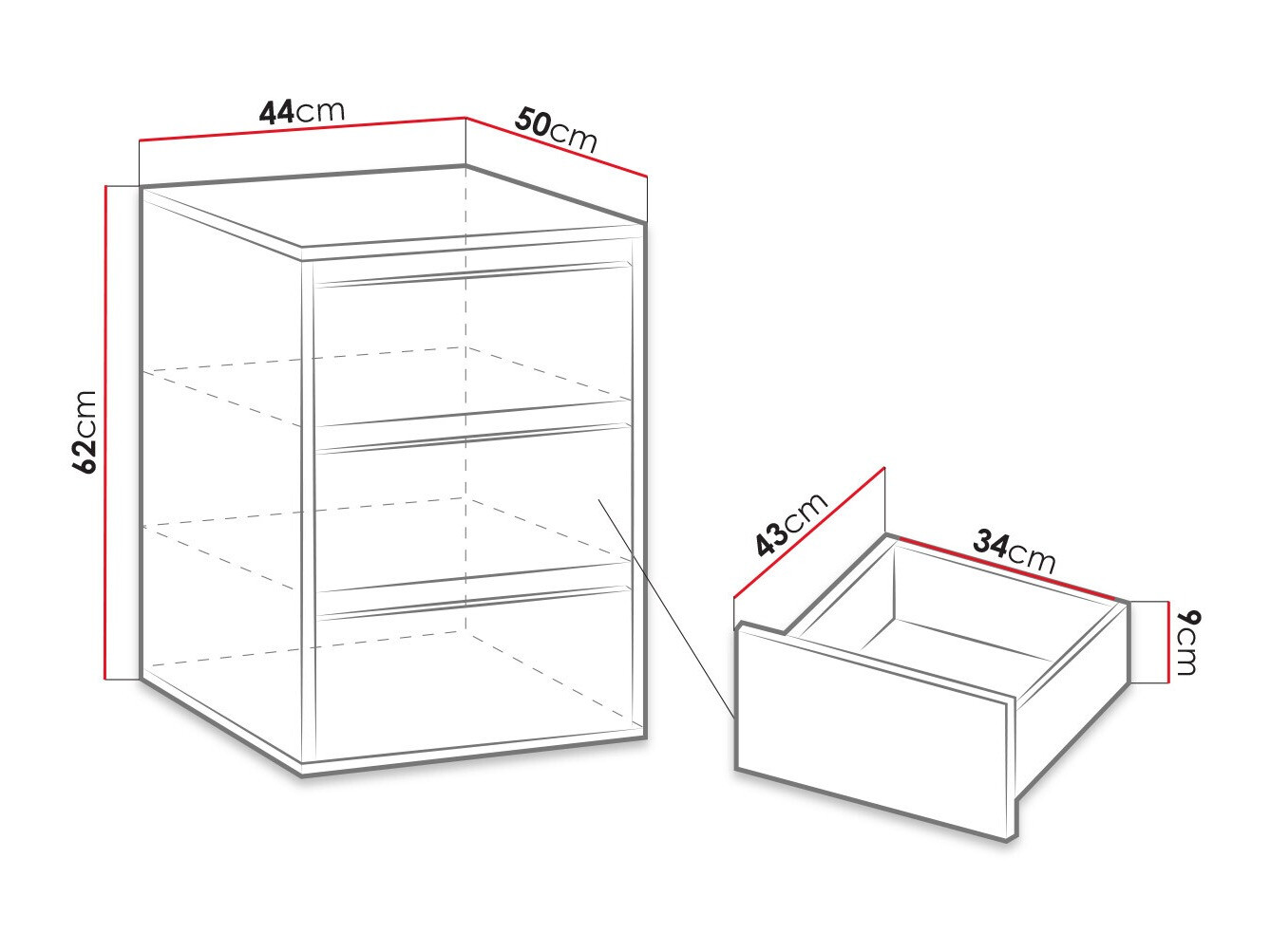 Ladičar Catromi 124 (Bijela)