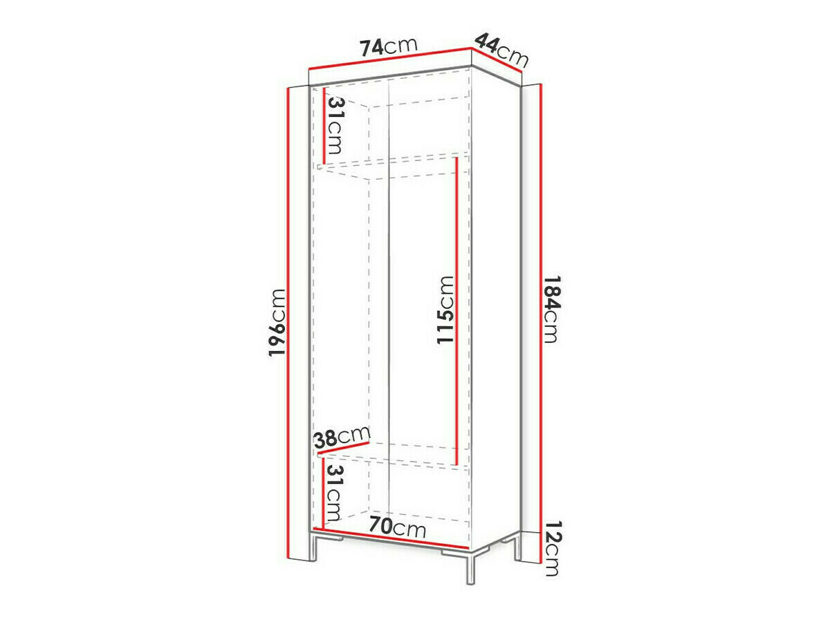 Ormar Nomal I (Crna + Zlatna)