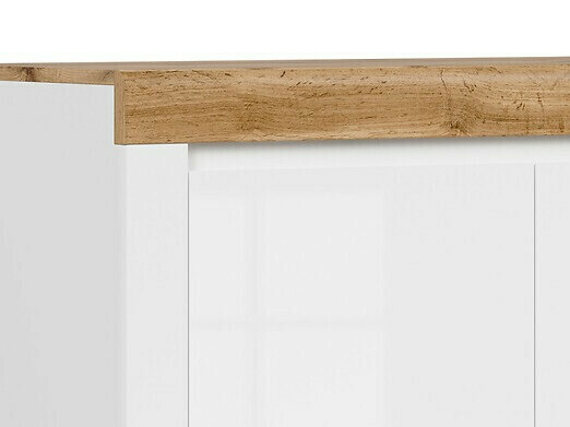 Ormarić Sonsoru 101 (Bijela + Sjajno bijela + Hrast Wotan)