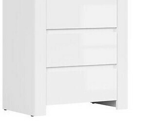 Polica Sonsoru 106 (Bijela + Sjajno bijela + Hrast)