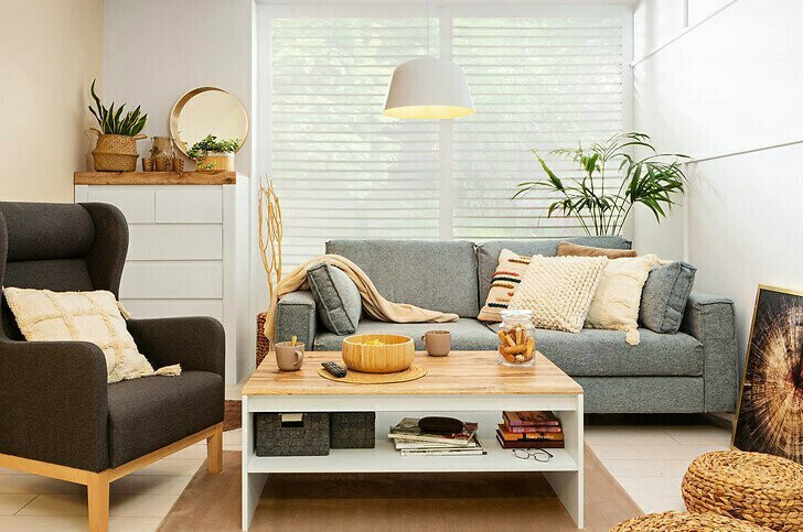 Stolić za kavu Sonsoru 122 (Bijela + Hrast Wotan)