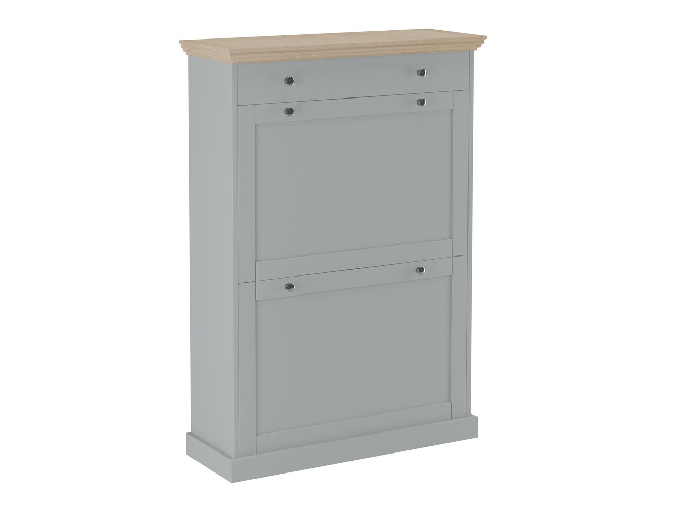 Ormarić za cipele Lirveri 105 (Siva + Svijetli hrast)