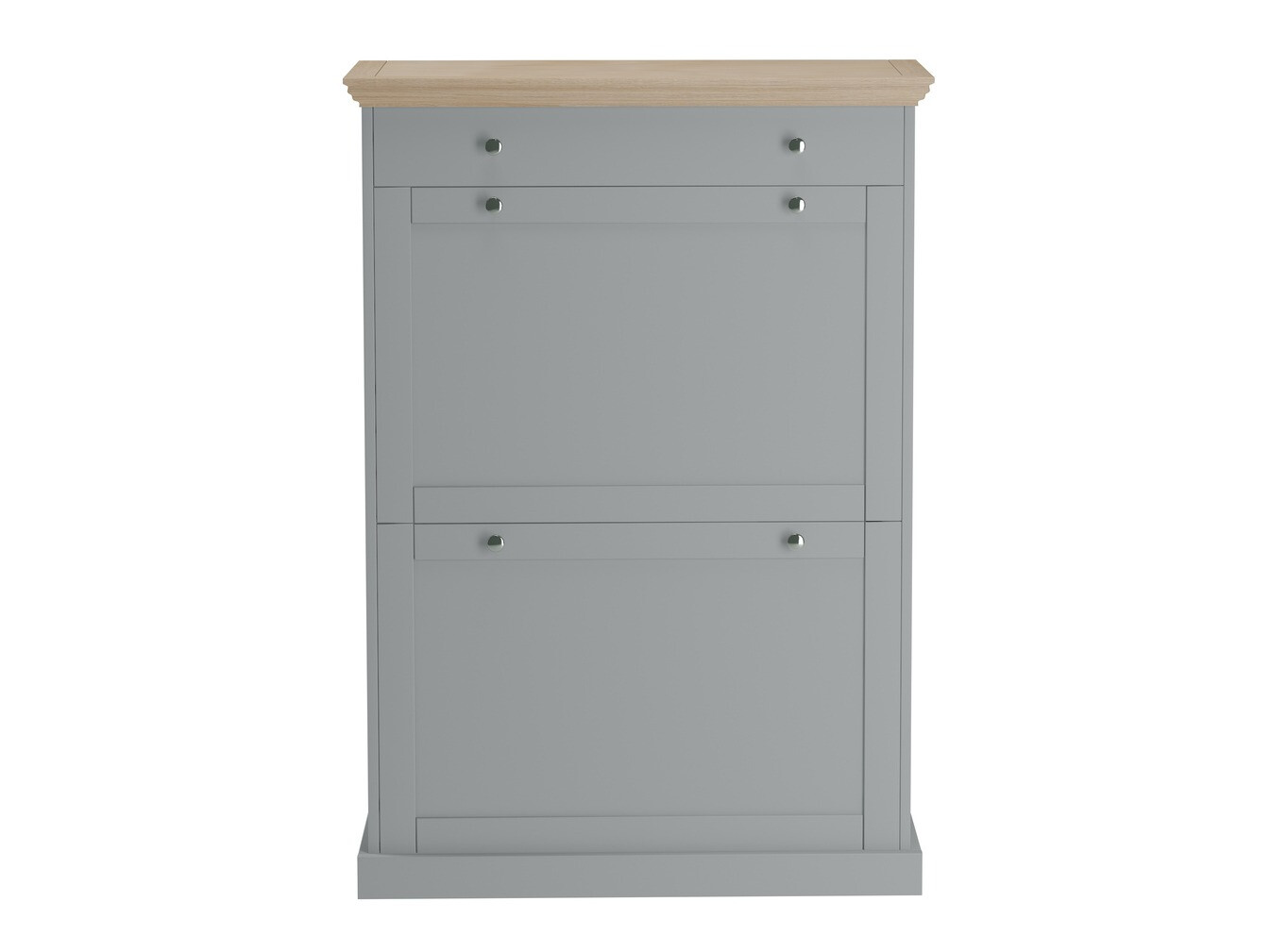 Ormarić za cipele Lirveri 105 (Siva + Svijetli hrast)