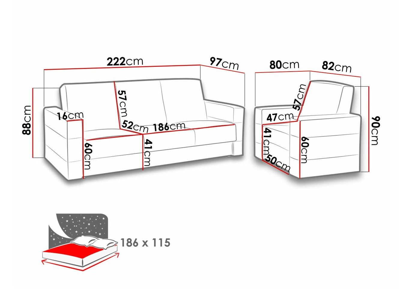 Tapecirani namještaj Providence 171 (Soft 011 + Lux 05)