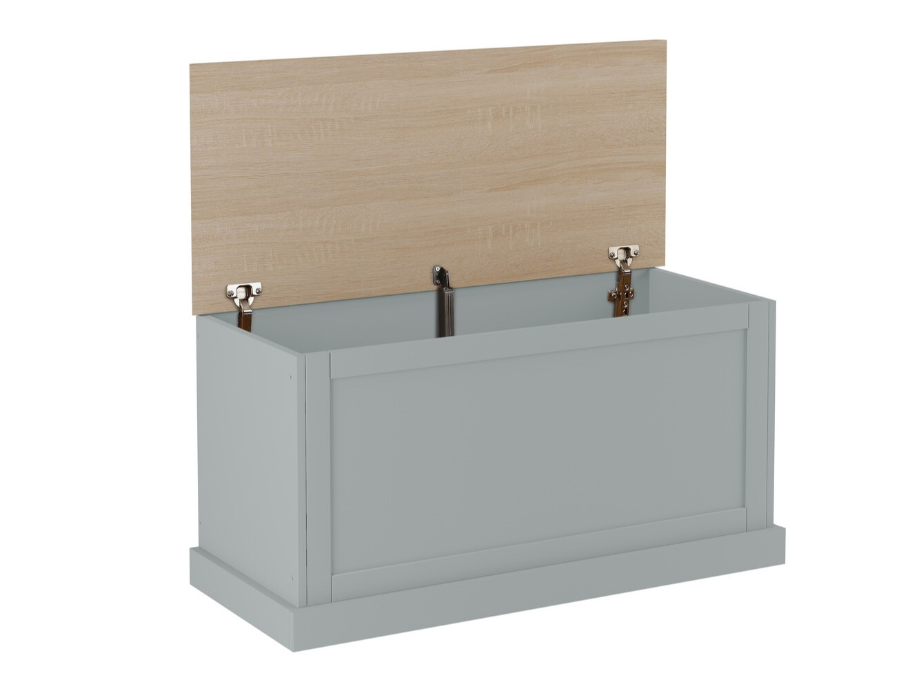 Kutija za pohranu Lirveri 104 (Siva + Svijetli hrast)