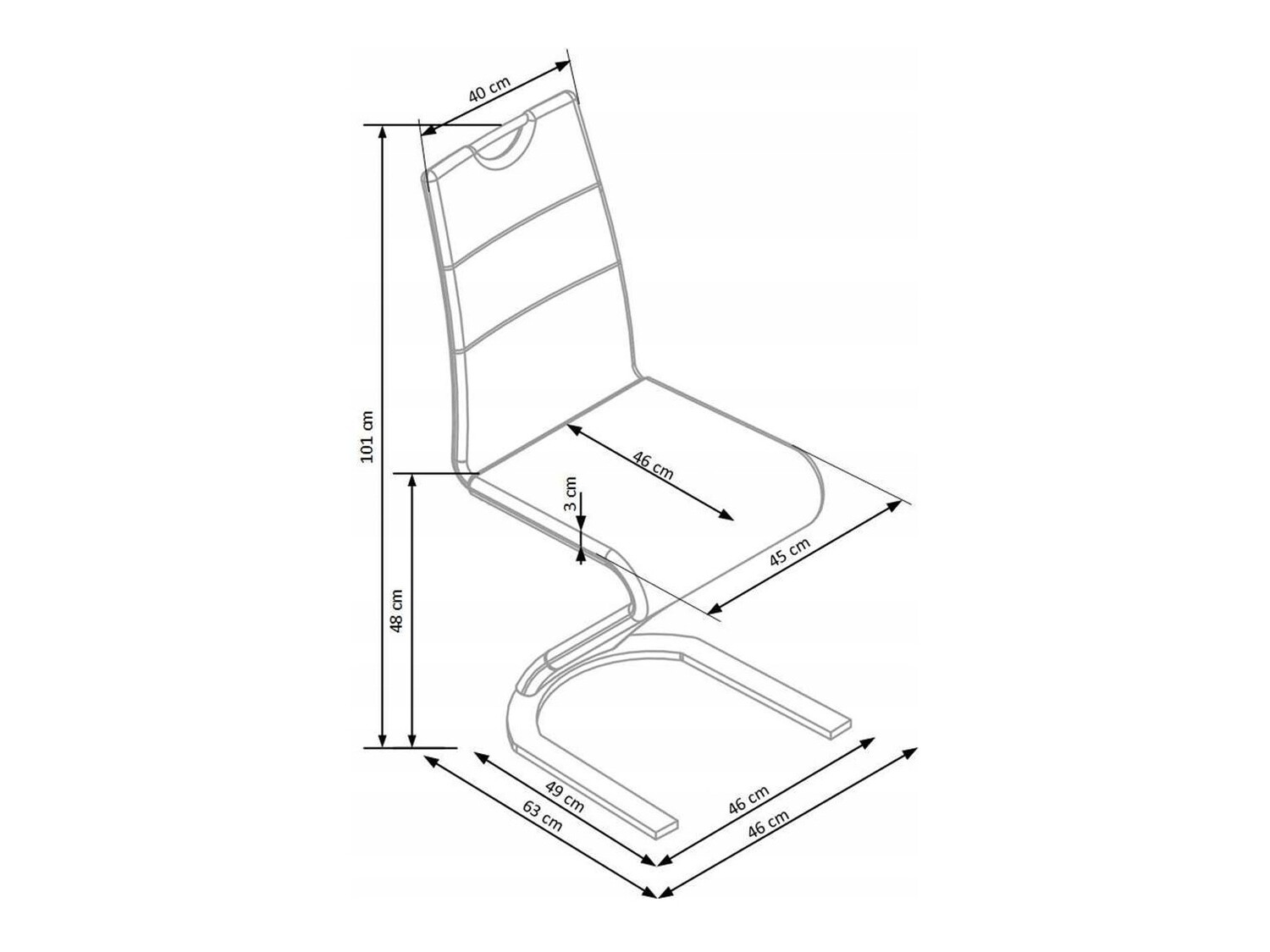 Stolica Houston 250 (Bijela)