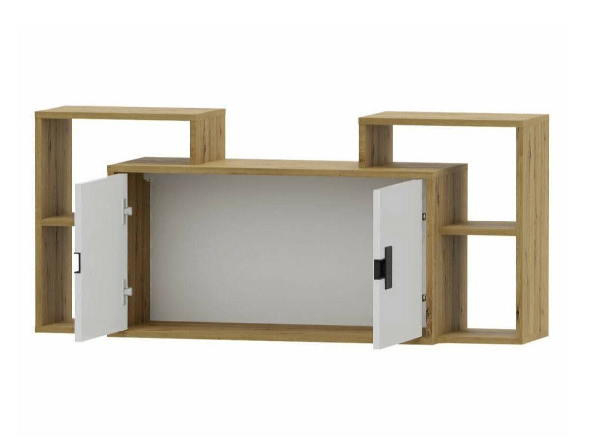 Zidni ormarić Florevi 107 (Mat bijela + Hrast Artisan)