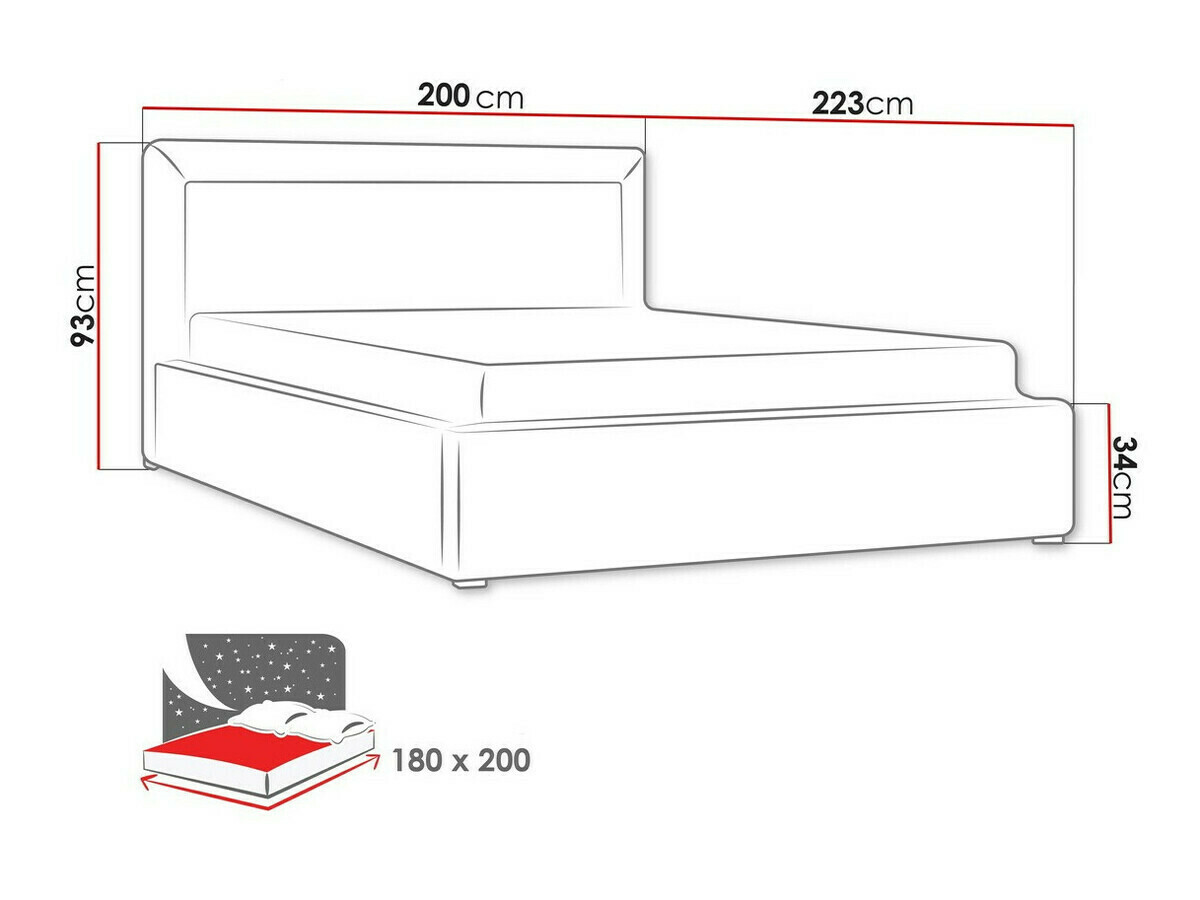 Krevet Pomona 100 (Malmo 13 365)
