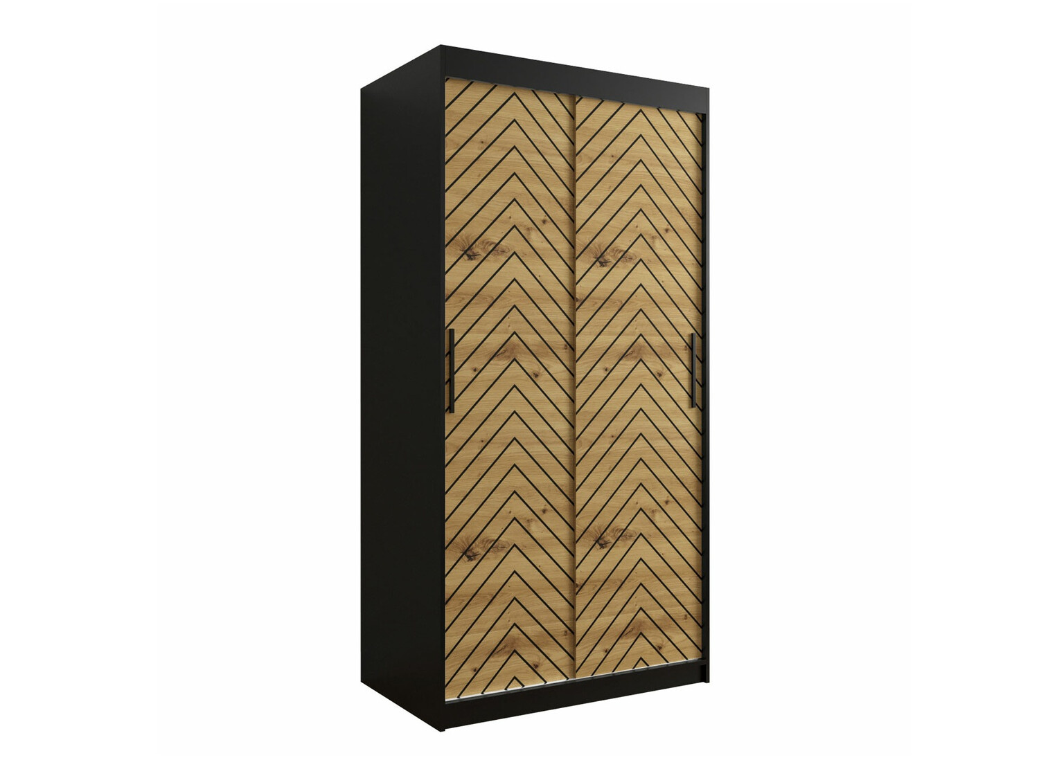 Ormar Hartford 306 (Crna + Hrast Artisan)