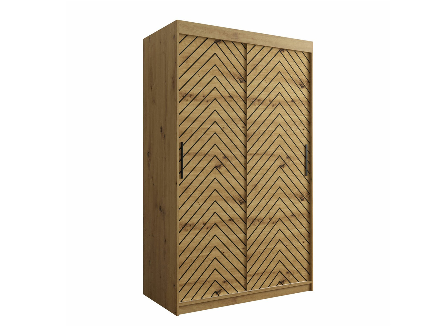 Ormar Hartford 308 (Artisan hrast + Crna)