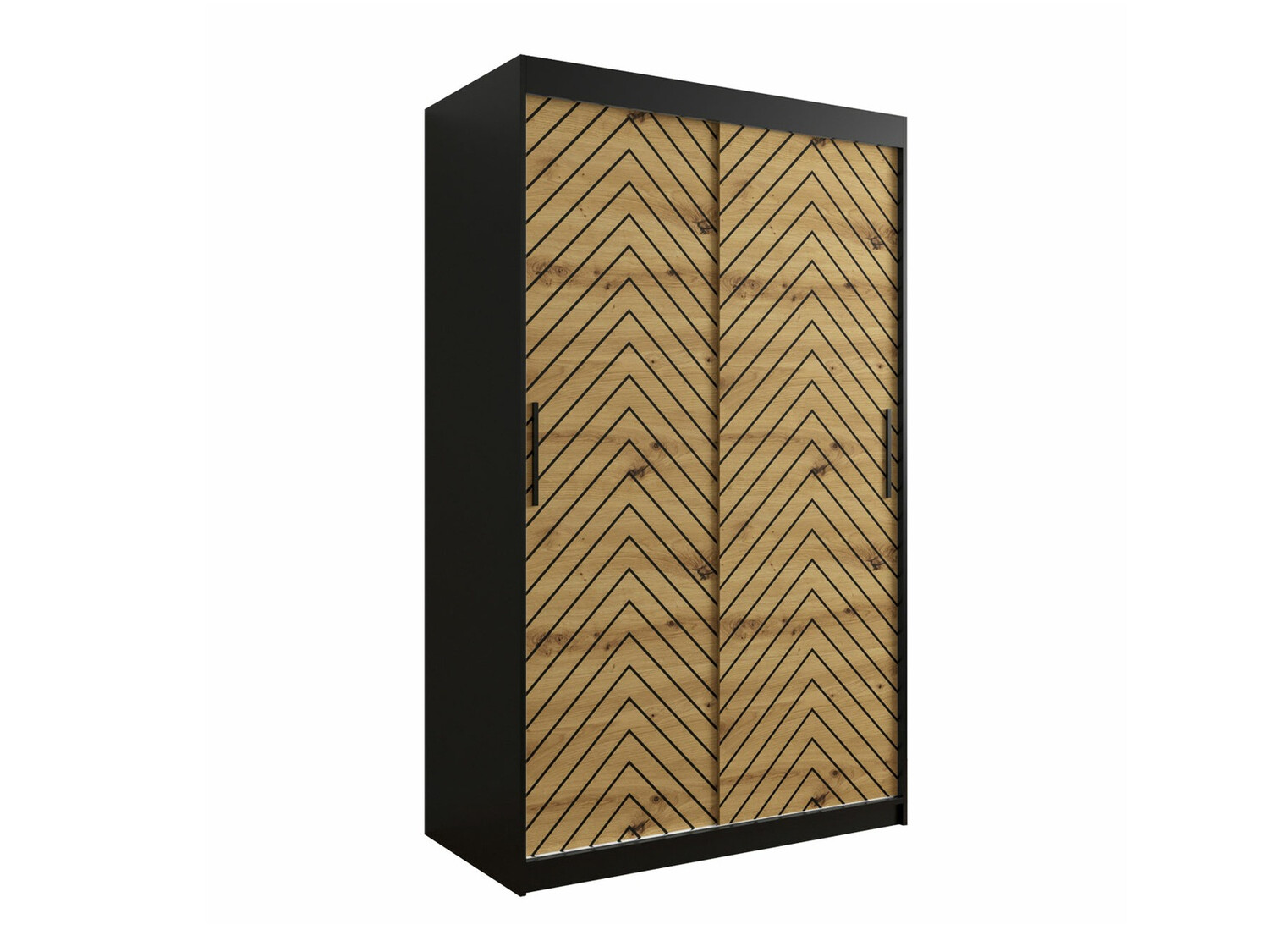 Ormar Hartford 308 (Crna + Hrast Artisan)