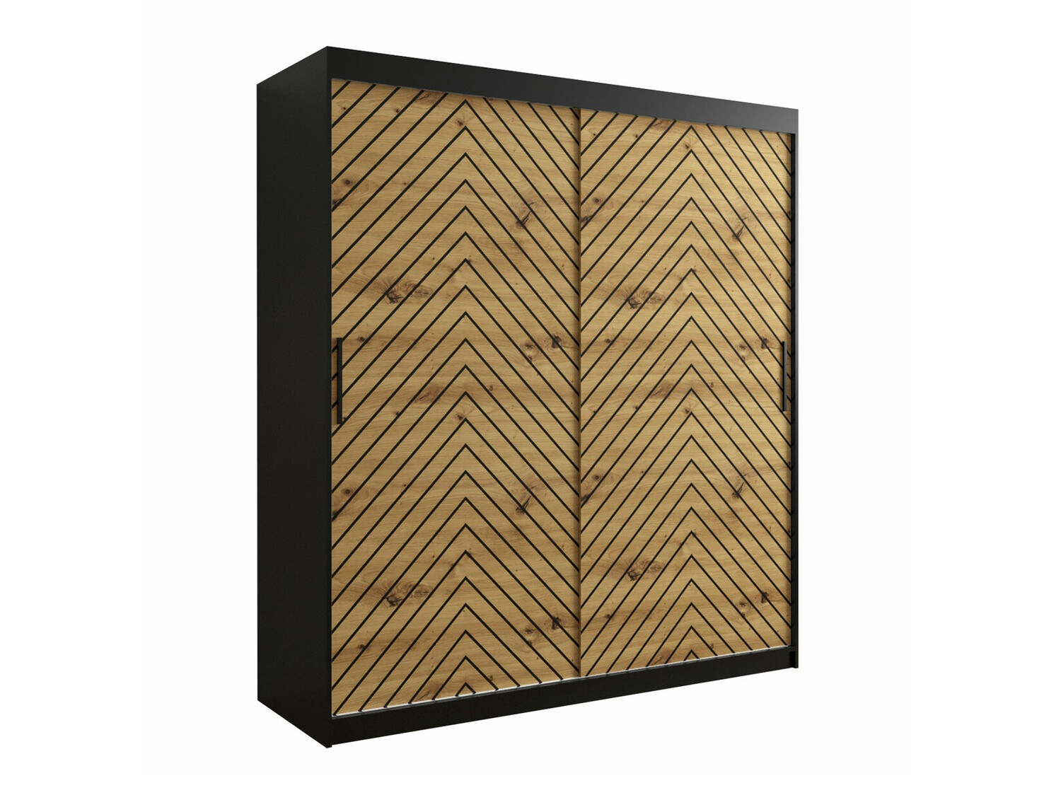 Ormar Hartford 312 (Crna + Artisan hrast)