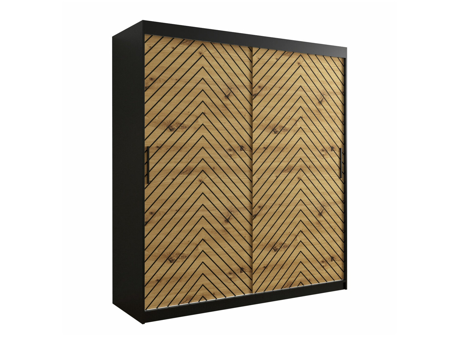 Ormar Hartford 312 (Crna + Artisan hrast)