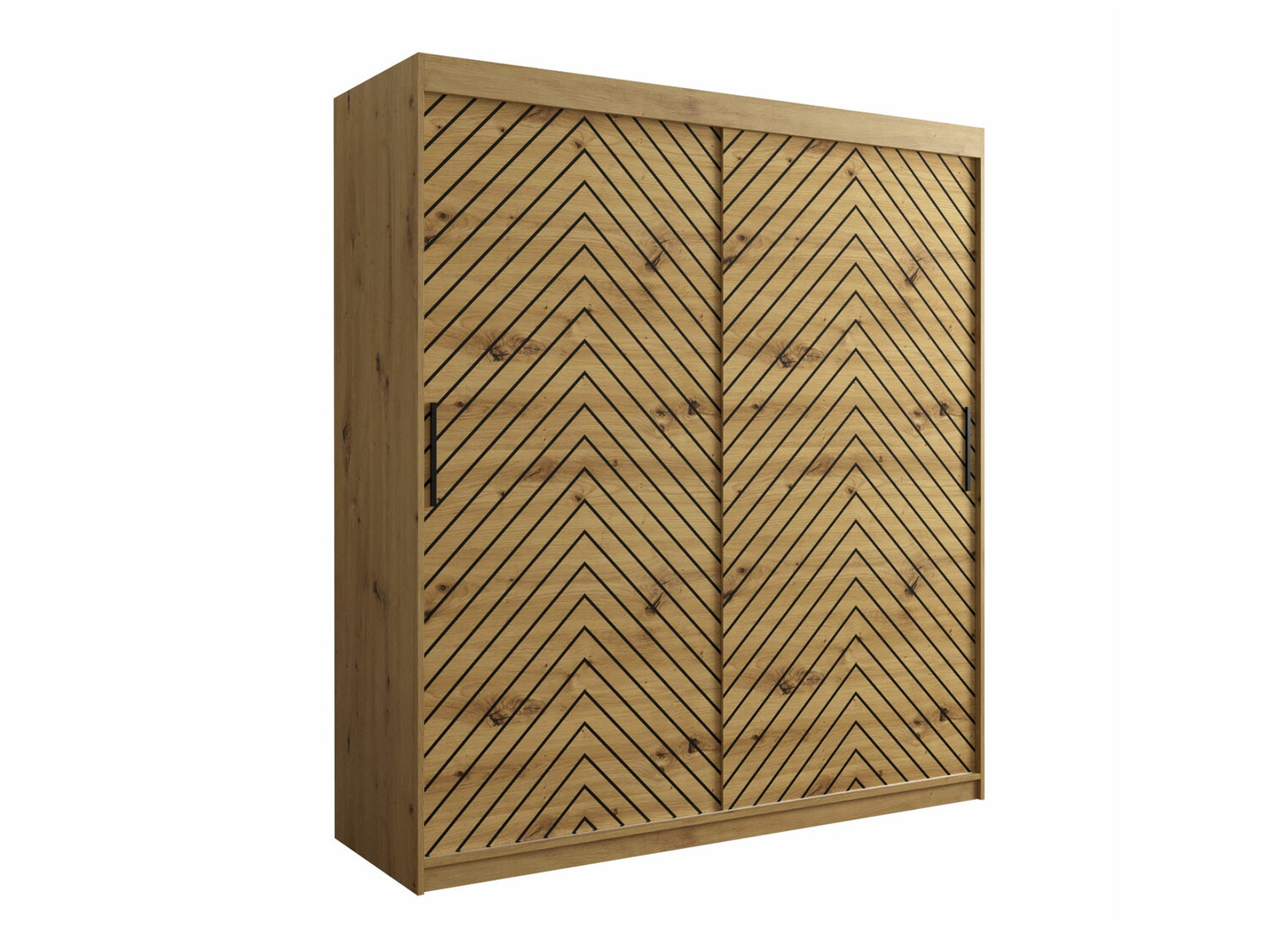 Ormar Hartford 312 (Hrast Artisan + Crna)