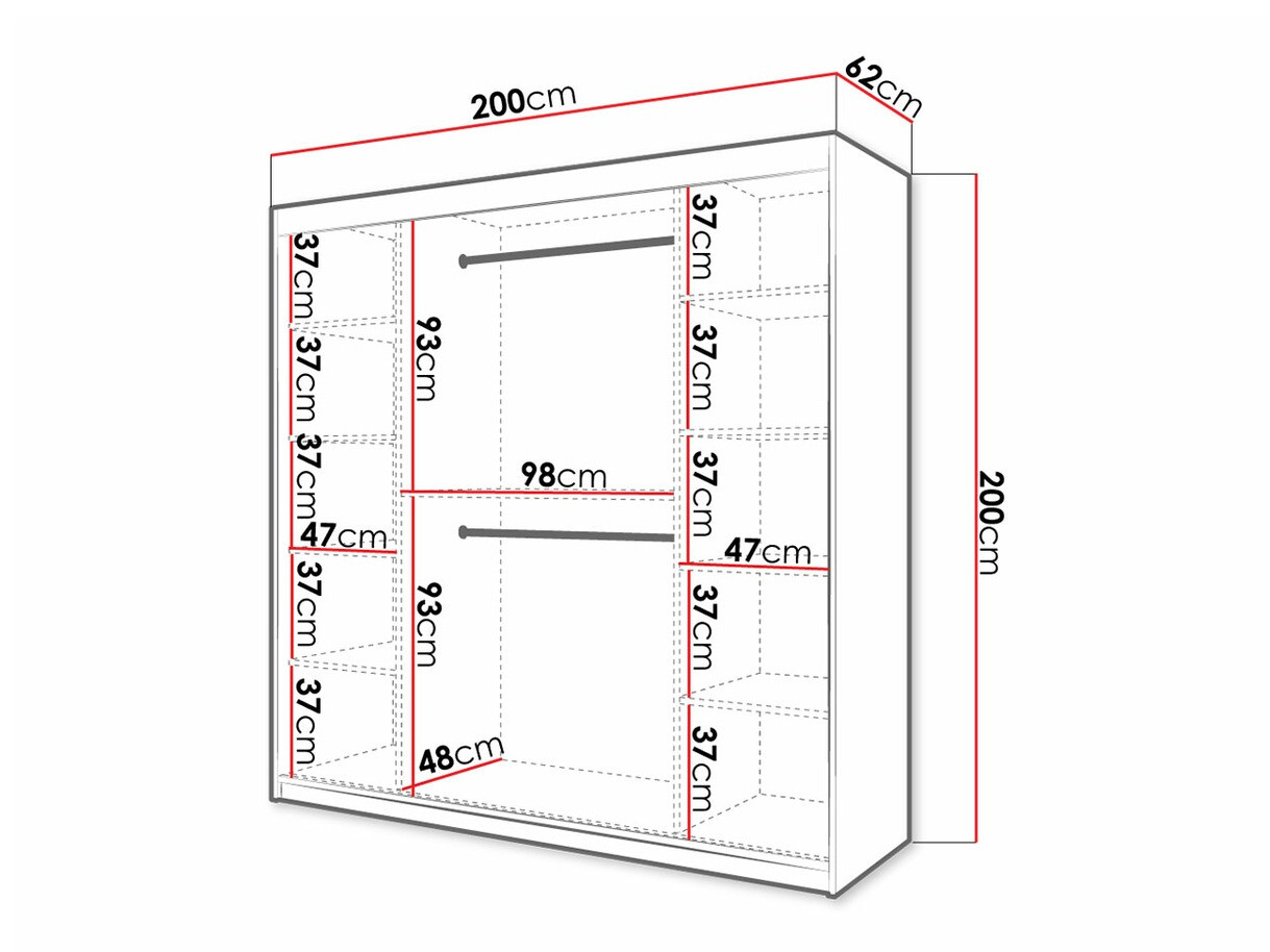 Ormar Hartford 314 (Crna + Artisan hrast)