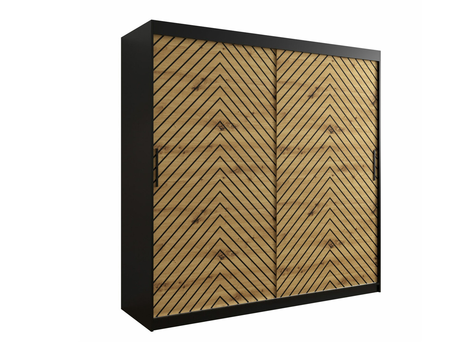 Ormar Hartford 314 (Crna + Artisan hrast)