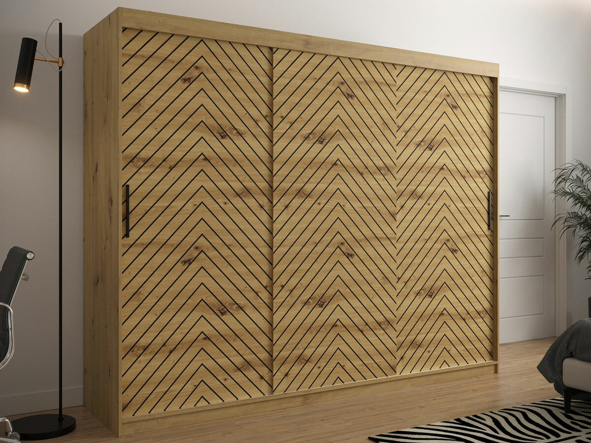 Ormar Hartford 316 (Artisan hrast + Crna)