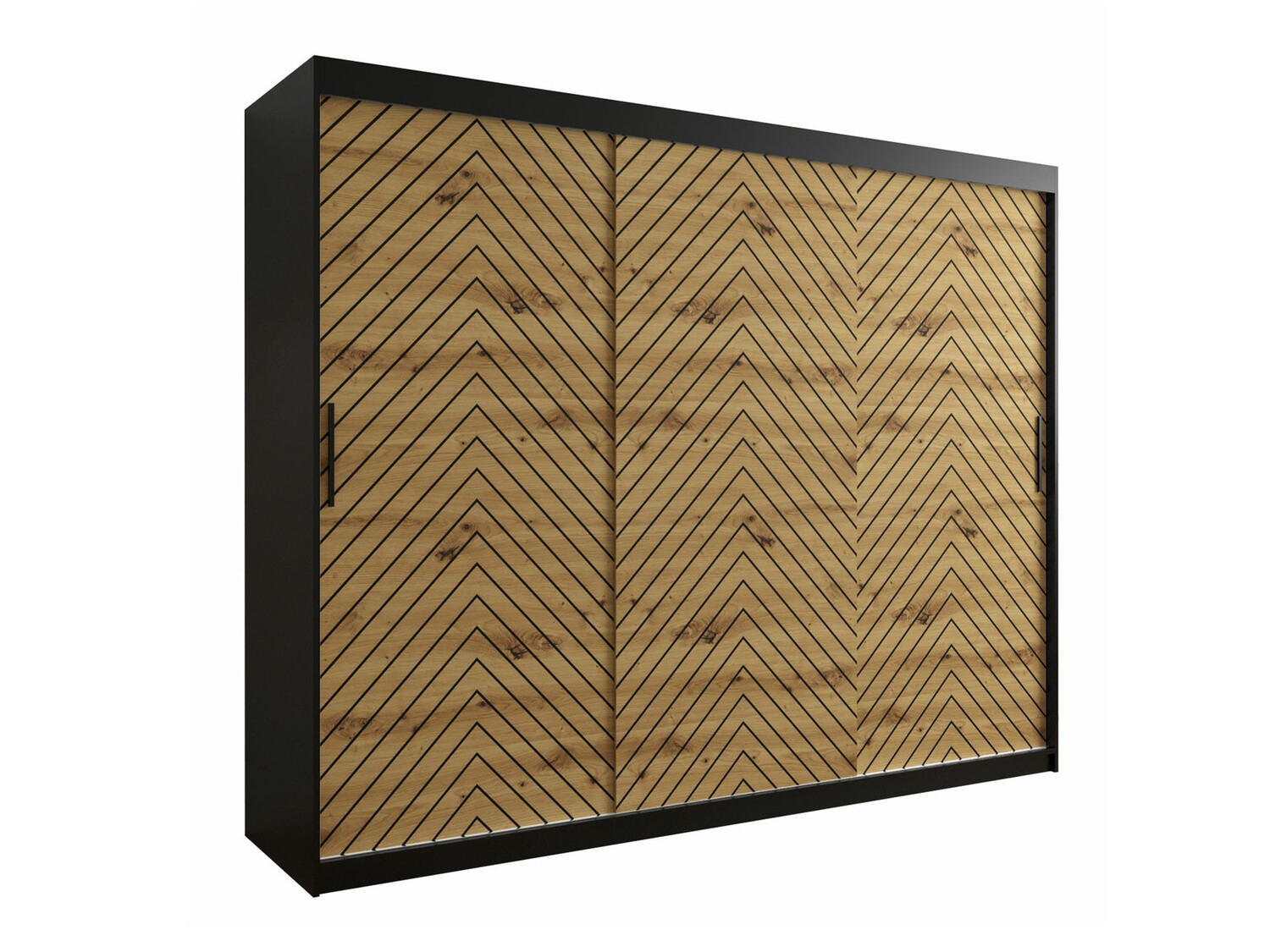 Ormar Hartford 316 (Crna + Hrast Artisan)