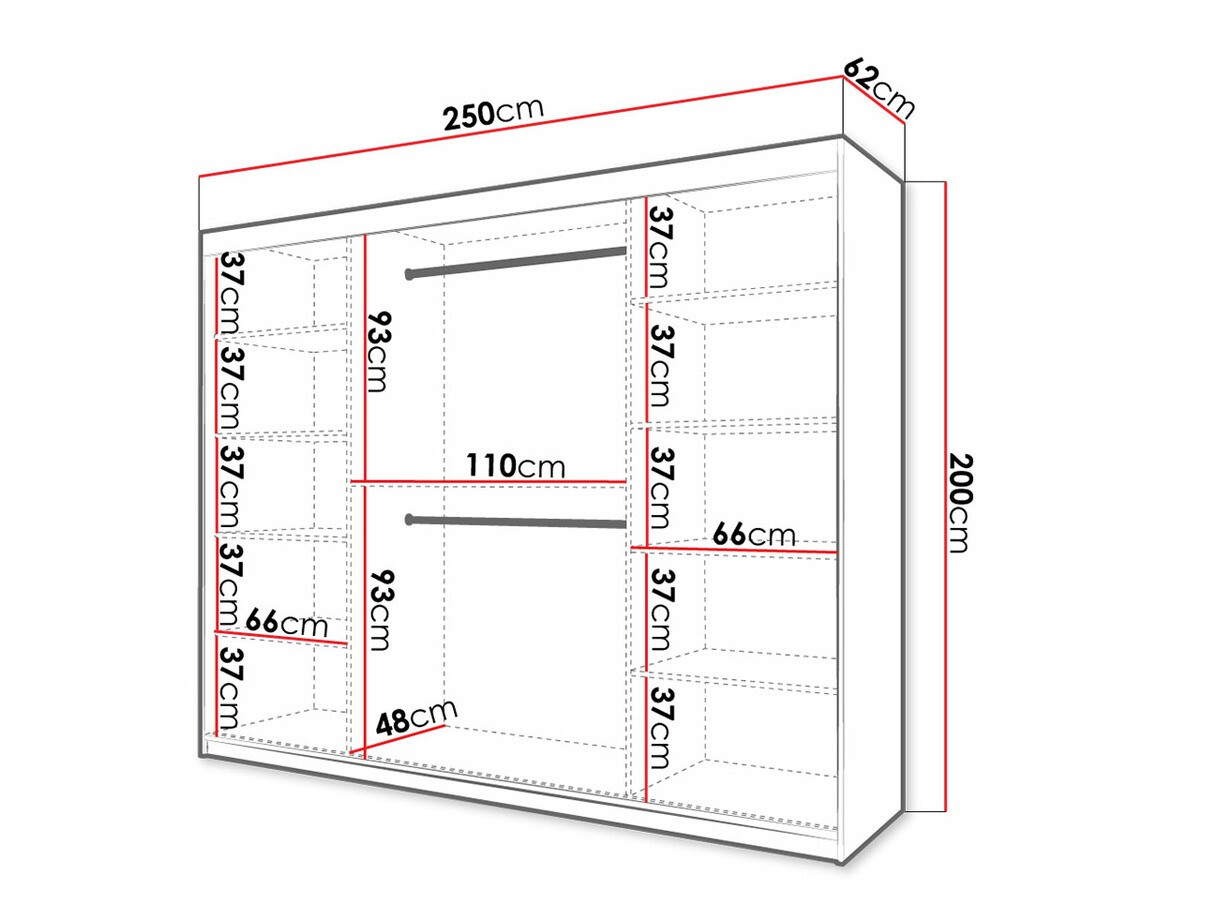 Ormar Hartford 317 (Artisan hrast + Crna)