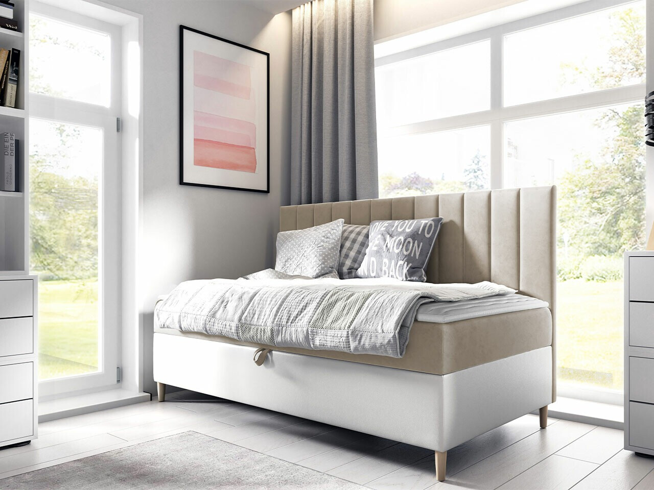 Boxspring krevet Lucus I (Soft 017 + Fresh 1)