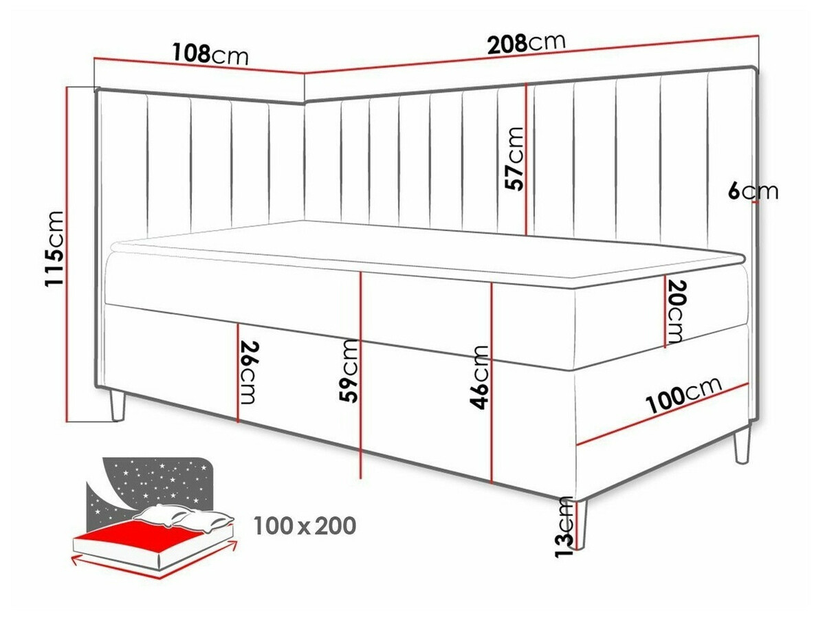 Boxspring krevet Lucus (Soft 017 + Fresh 1)