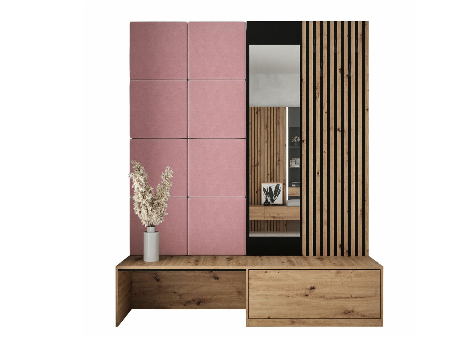 Set za hodnik Fabor (Hrast Artisan + Manila 09)