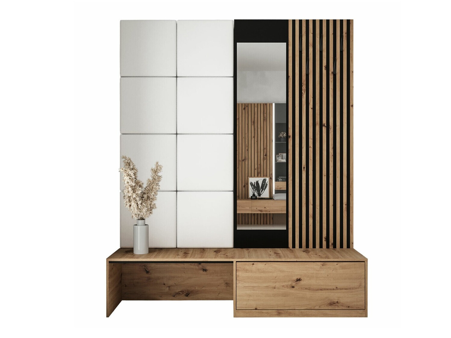 Set za hodnik Fabor (Hrast Artisan + Soft 017)