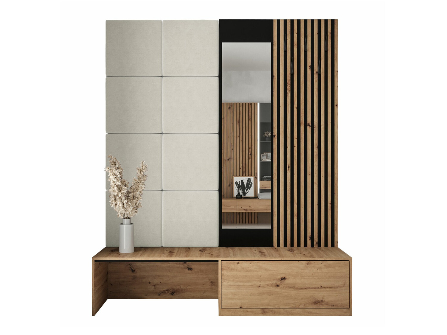 Set za hodnik Hartford 322 (Hrast Artisan + Manila 02)