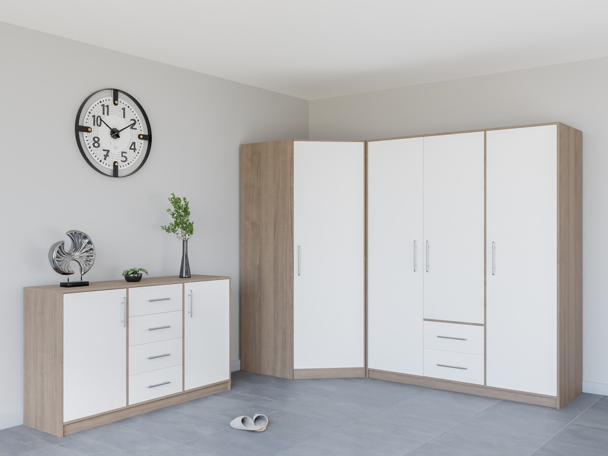 Ormar Cavmero 102 (Sonoma hrast + Bijela)