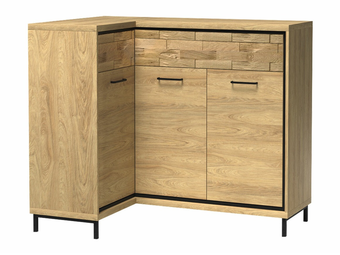 Kutna komoda Etrmoni 121 (Svijetlo drvo + Hrast)