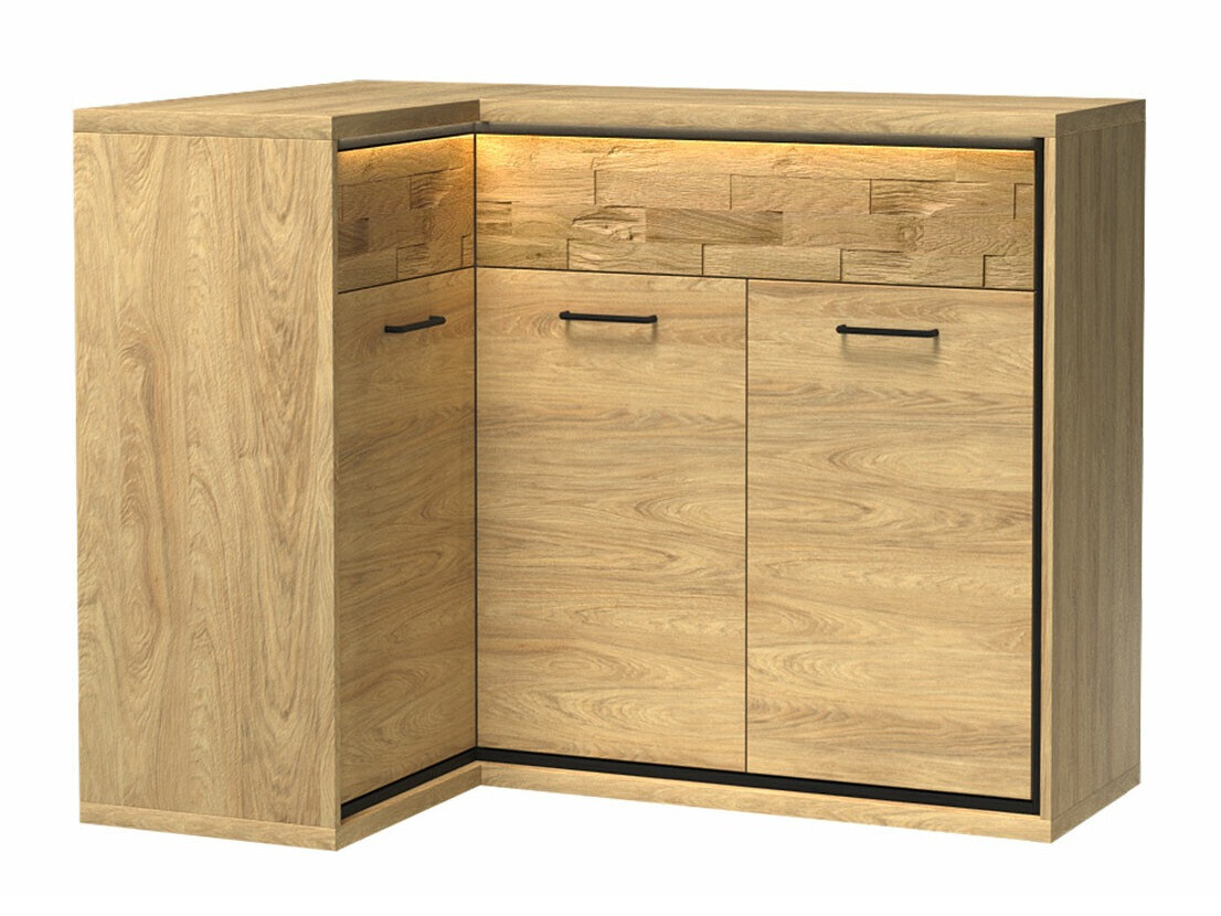 Kutna komoda Etrmoni 121 (Svijetlo drvo + Hrast)