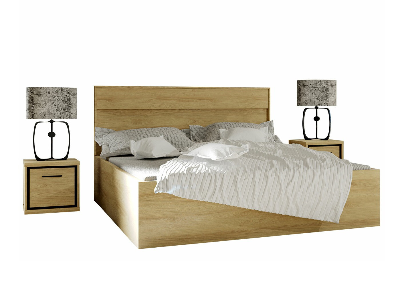 Set namještaja Etrmoni 123 (Svijetlo drvo)