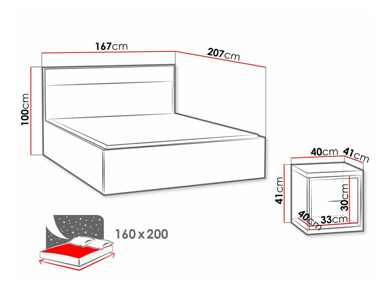 Set namještaja Etrmoni 123 (Svijetlo drvo)