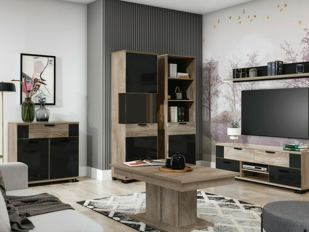 Sklopivi stolić za kavu Nuremi 111 (Hrast)