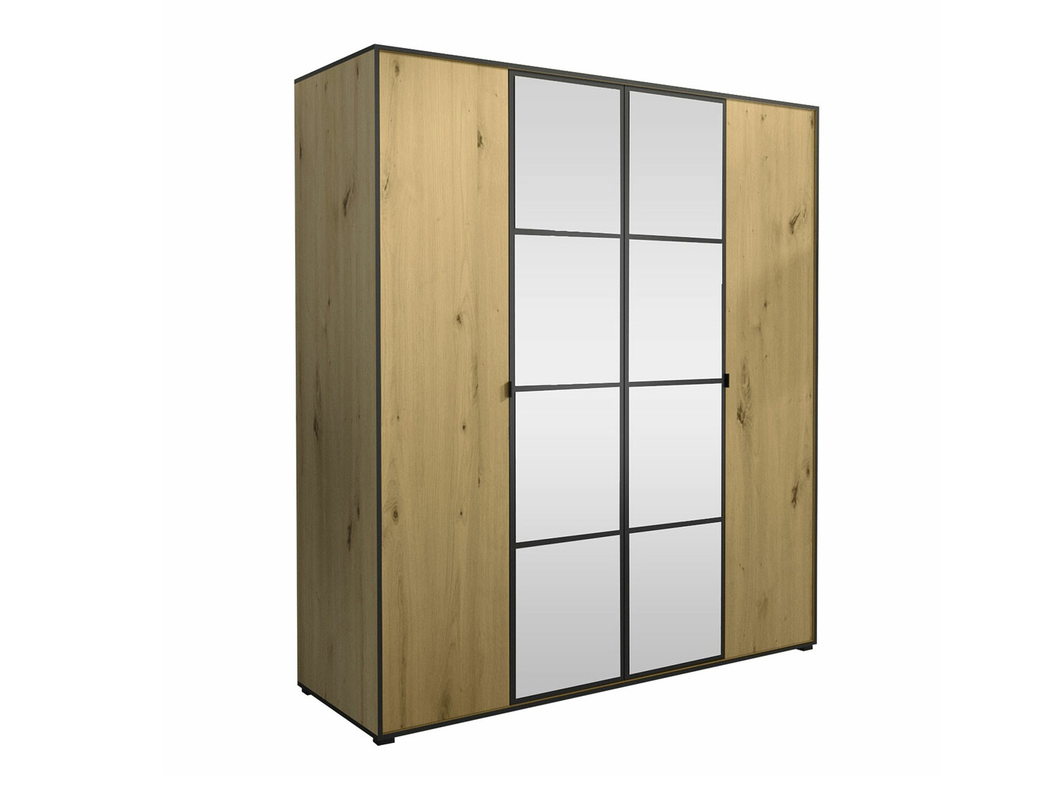 Ormar Toledo 117 (Hrast Artisan + Crna)