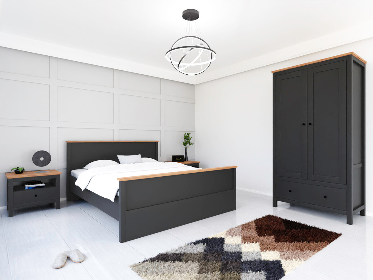 Ormar Sordoro 119 (Grafit + Hrast Artisan)