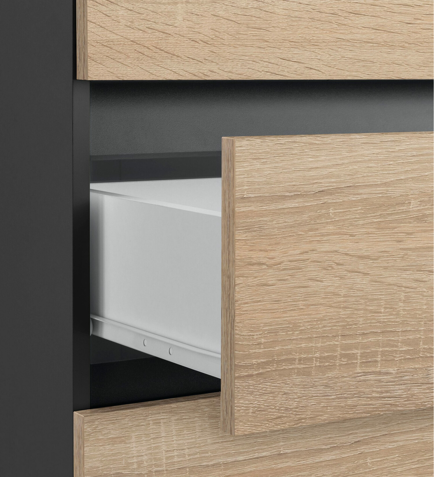 Samostojeći kupaonski ormarić Soncamu 101 (Antracit + Hrast)