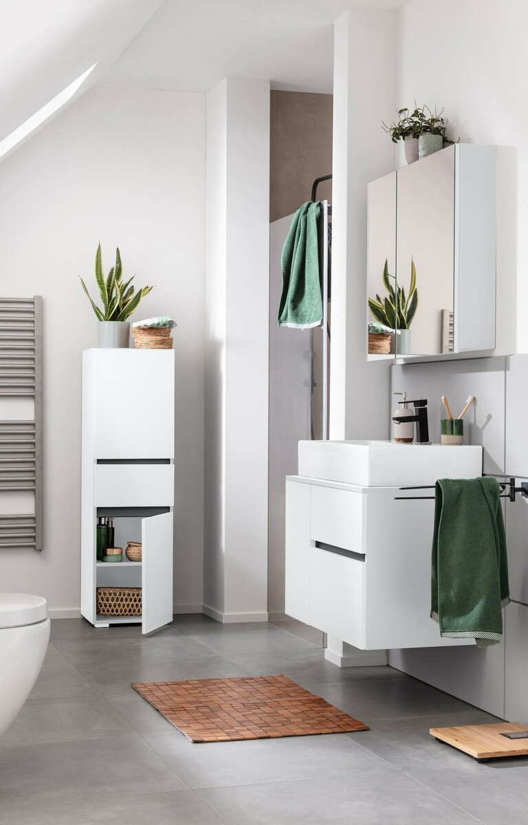 Samostojeći kupaonski ormarić Soncamu 102 (Bijela)