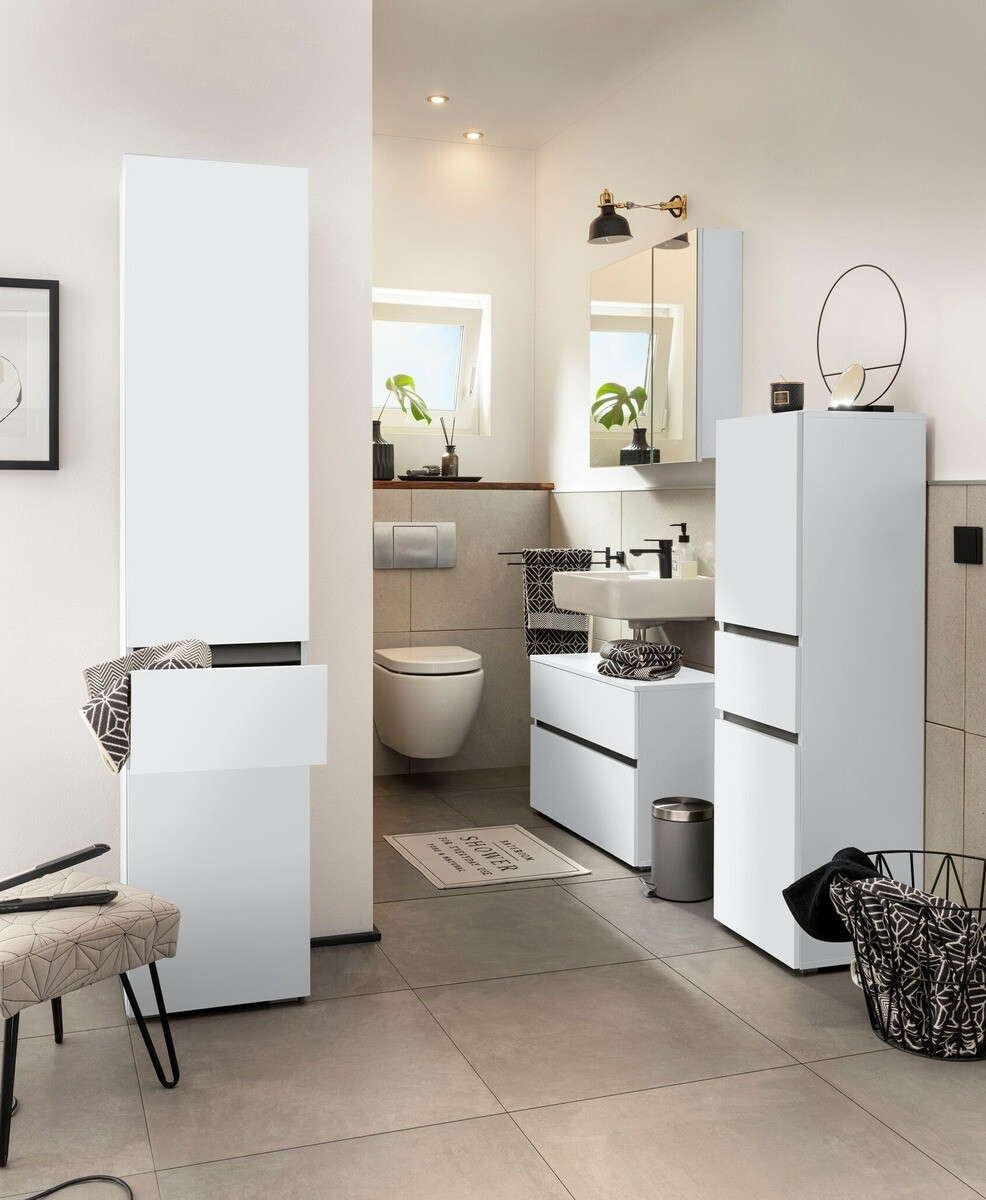 Samostojeći kupaonski ormarić Soncamu 102 (Bijela)