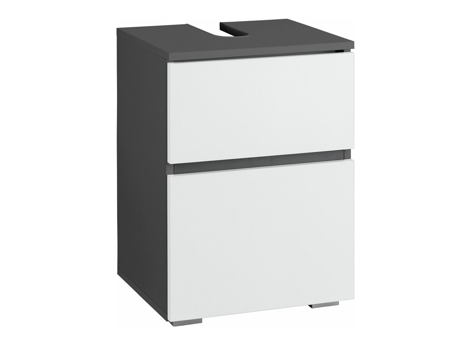 Samostojeći kupaonski ormarić za umivaonik Soncamu 103 (Bijela + Antracit)