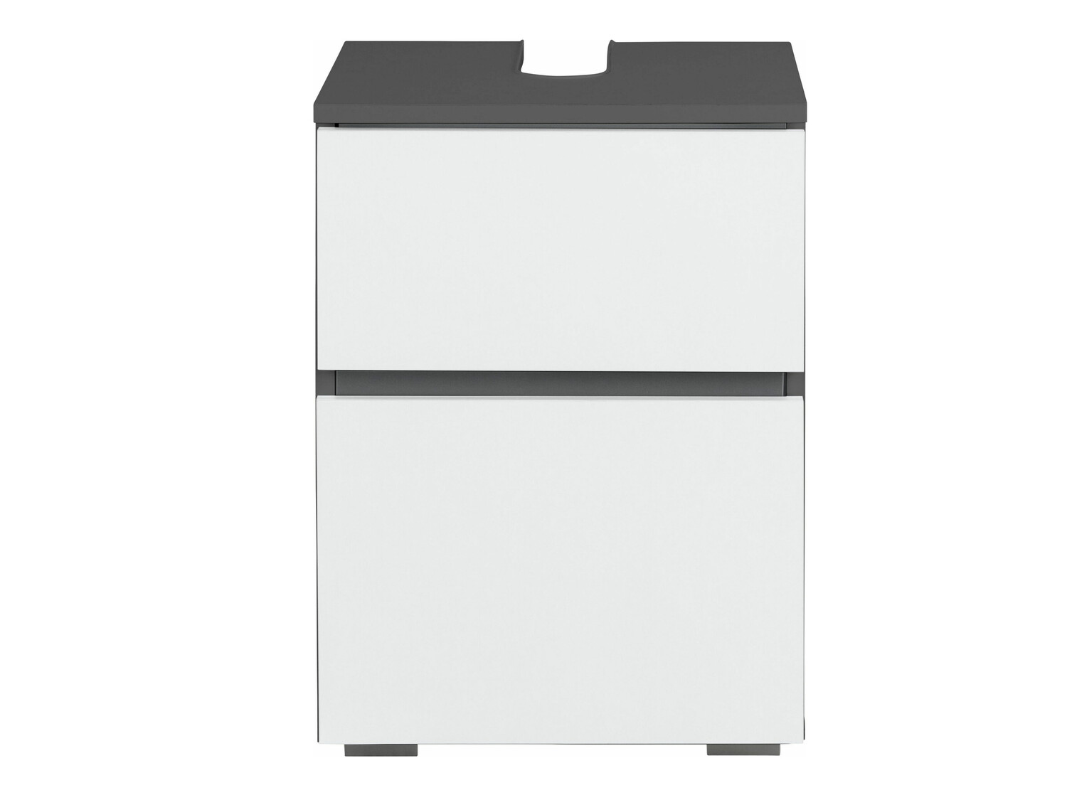 Samostojeći kupaonski ormarić za umivaonik Soncamu 103 (Bijela + Antracit)