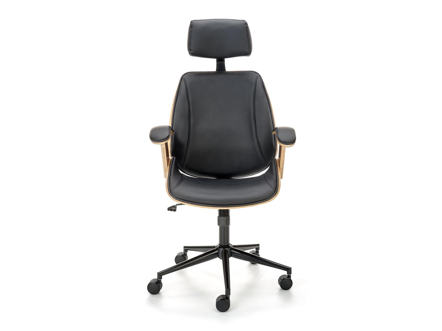 Uredska stolica Houston 1490 (Crna + Orah)