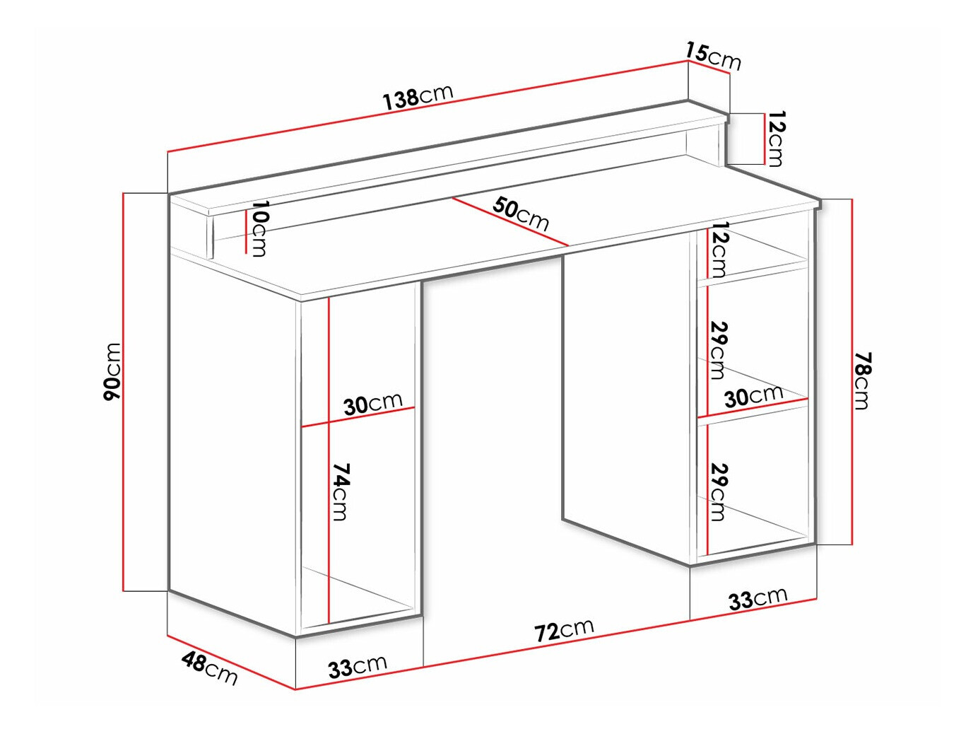 Gaming stol Lila (Bijela)