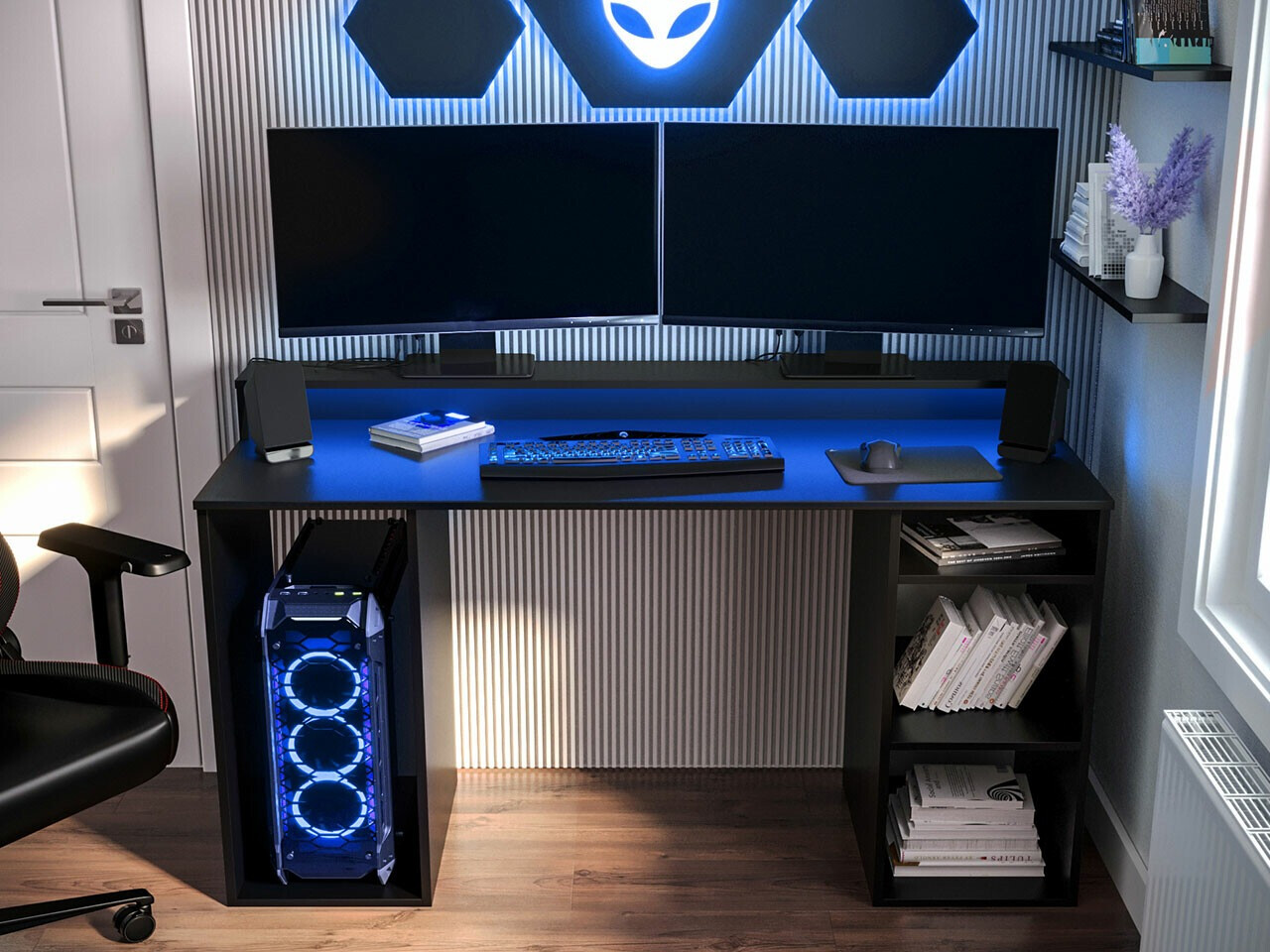 Gaming stol Lila (Crna)