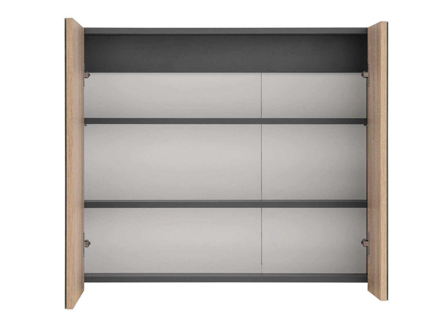 Kupaonski ormarić s ogledalom Soncamu 104 (Antracit + Sonoma hrast)